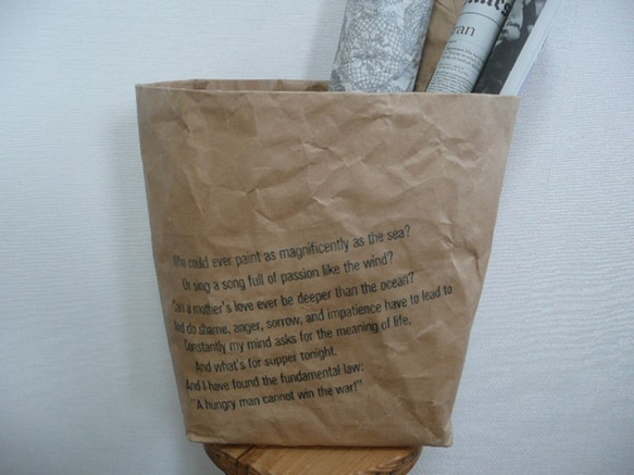 米袋ストックバッグ・長方形・英字クリアー 3枚目の画像