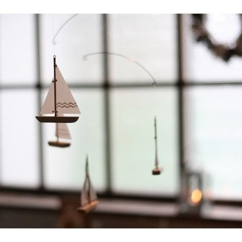 白い帆”のヨットモビール モビール 工房ぺるる 通販 12134885｜Creema