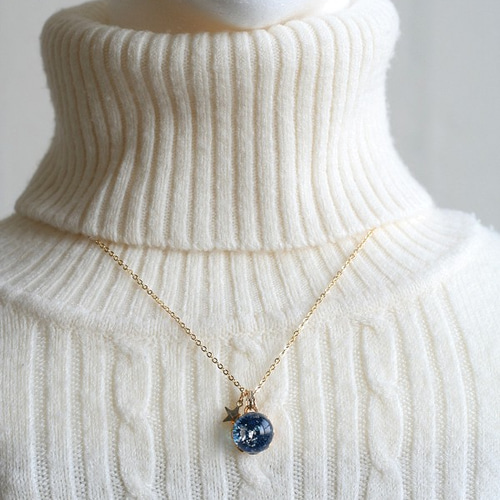 硝子の☆Celestial globe〈天球儀〉ネックレス/宇宙 ネックレス 硝子の☆Celestial globe〈天球儀〉ネックレス/宇宙 ネックレス