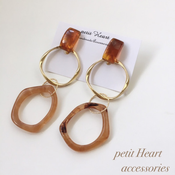 ♡べっ甲ブレスレット♡ピアスのセット 【公式通販】