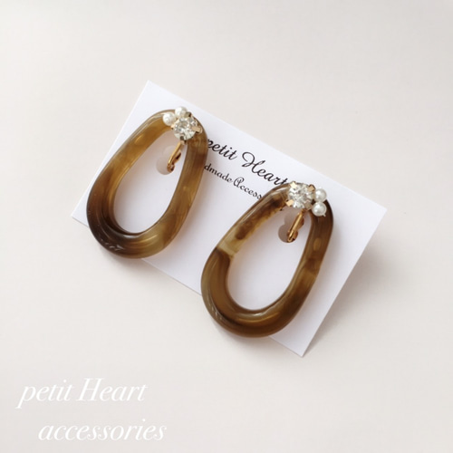 ♡べっ甲ブレスレット♡ピアスのセット 【公式通販】