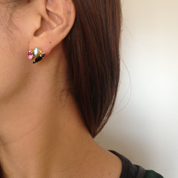 !!!SALE!!! Splinter swarovski studs 4枚目の画像