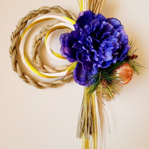 しめ縄リース＊2020＊パープル 紫（パープル） しめ縄・しめ飾り のおすすめ人気通販｜Creema