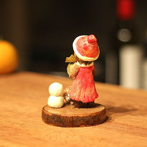 クリスマス飾り コルククレイのクリスマス人形 雪だるま その他置物 yu