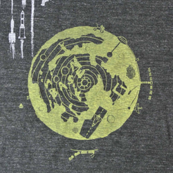 月基地からロケットＴシャツ　レディース 3枚目の画像