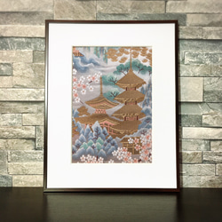 KIMONO SILK ART【日本風景~京~】Nihon Fuukei ~Kyou~ 4枚目の画像