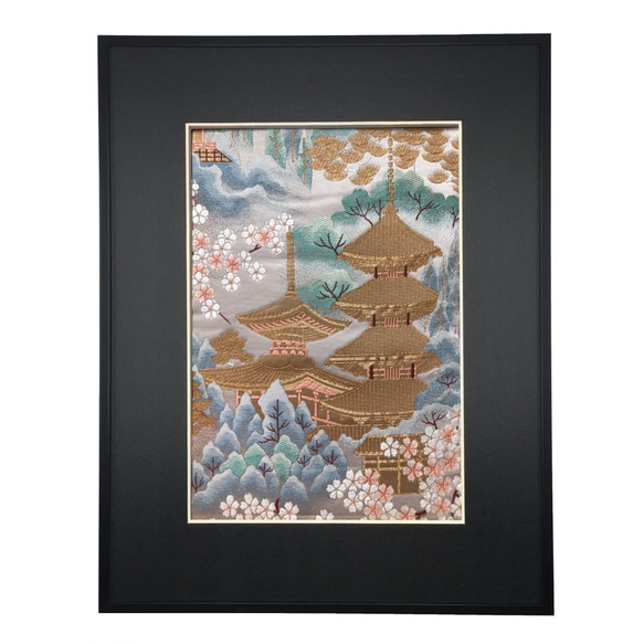 KIMONO SILK ART【日本風景~京~】Nihon Fuukei ~Kyou~ 5枚目の画像