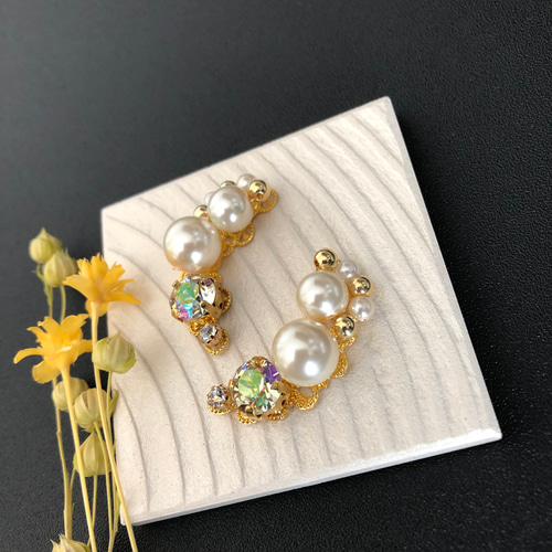 shine of the moon＊イヤークリップorピアス イヤリング