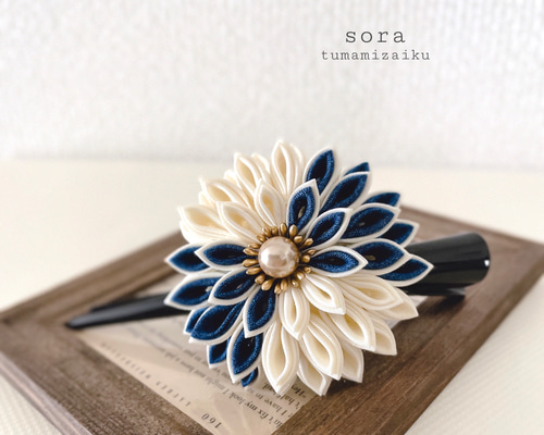 ❌X2 在庫なし【オーダー♡和うさぎ】ヘアクリップ　つまみ細工　浴衣　和装 16d114614ef7b4e64e6337c10e5817