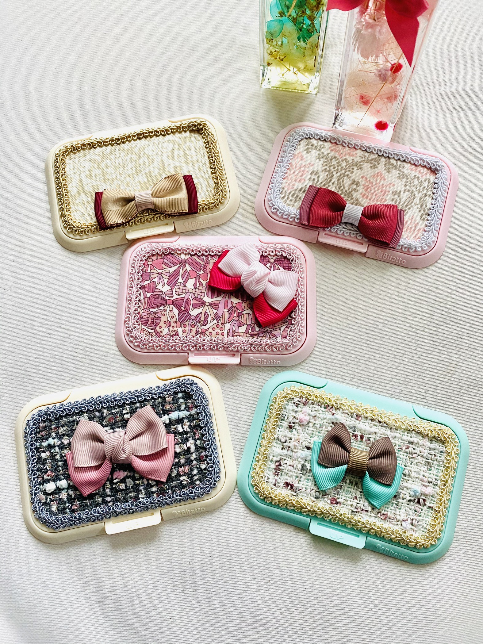 ♡オーダー募集♡ ビタット付きおしりふきケース マリメッコ ♡オーダー募集♡ ビタット付きおしりふきケース マリメッコ