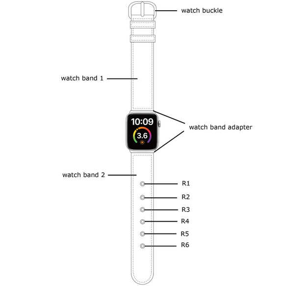 【カスタムオーダー】全2816組み合 Apple Watch ベルト 腕時計ベルト　アップル 超軽量Tyvek 製の軽 2枚目の画像