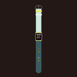 名画◇ゴッホ『星月夜』 Apple Watch ベルト 腕時計ベルト　アップル 超軽量Tyvek 製の軽 2枚目の画像