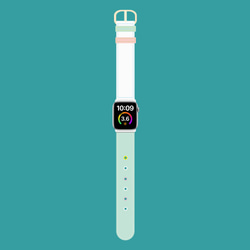 名画◇『花咲くアーモンドの木の枝』 Apple Watch ベルト 腕時計ベルト　アップル 超軽量Tyvek 製の軽 2枚目の画像