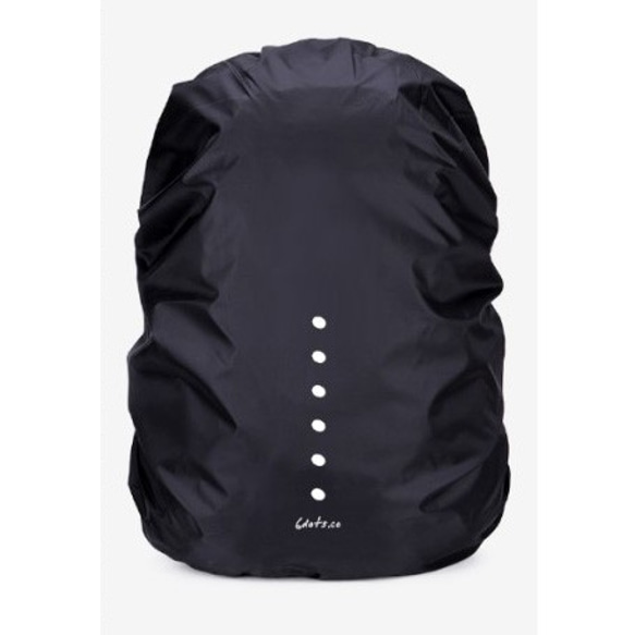 6dots リュックカバー レインカバー 防水 撥水 登山 通学 通勤 自転車 雨よけ バッグ 反射材 軽量 収納袋付 1枚目の画像