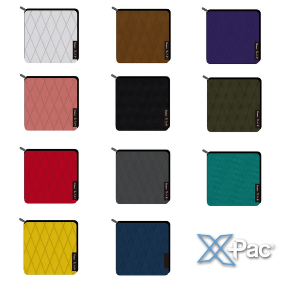 カスタムオーダー】X-Pac 製の軽くてスリム ぺったんこ財布/コンパクト