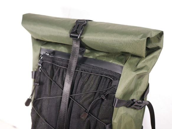 深緑色 X-Pac 超軽量登山バッグ 20L 30L 40L バークマウンテン55Lバックパック 宿泊登山 日帰り登 2枚目の画像