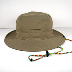 6 點防水輕質戶外漁夫帽 12 種顏色可換繩男女通用帽子外出防曬（綠色） 第2張的照片