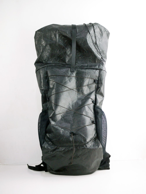 6dots超軽量Tyvekタイベック 登山バッグ 黒30L 40L バークマウンテン55Lバックパック 宿泊登山 日帰り 2枚目の画像