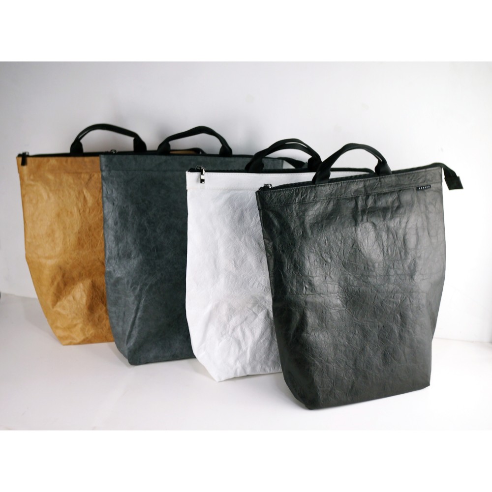 6DOTS 超軽量 Tyvek(タイベック) リュック バックパック  （四色 - 黑白灰キャラメル）