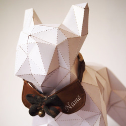【刺繍の犬猫 名前れ】蝶ネクタイ ネックシュシュ リボン チョーカー 犬猫用 ペット リボン 首輪 チェッ 1枚目の画像
