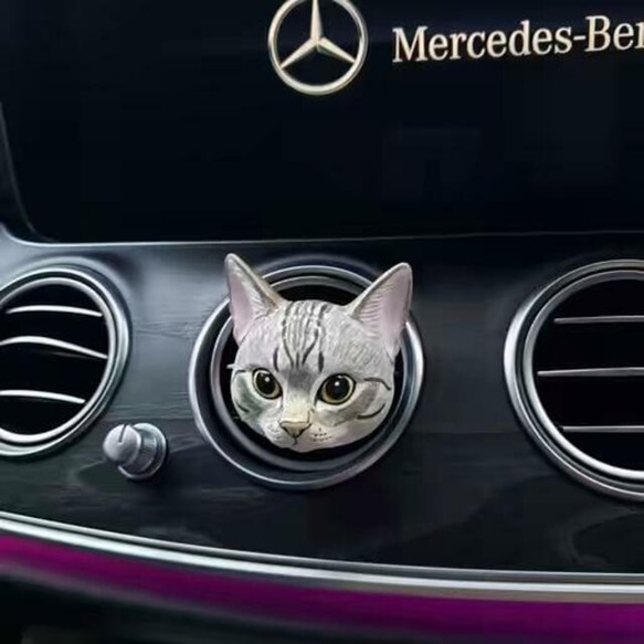 ねこ オーダーメイドPC オーダーメイド 愛犬・愛猫ペット 車用香水 クリップ型 おもちゃ