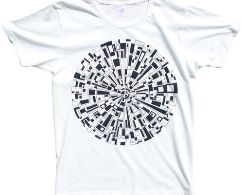 サイズXL - 幾何学的な円模様T Tシャツ PENDE KROIE 通販 1048286