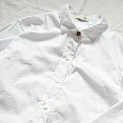 真っ白なブロードのシャツ【受注生産】 3枚目の画像