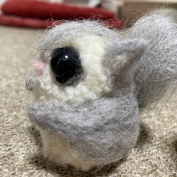 エゾモモンガ　羊毛フェルト人形 3枚目の画像