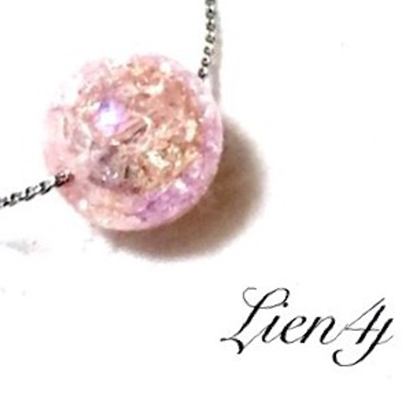 【14kgf】とっーても綺麗な桜色♡大粒水晶♡あらゆる幸運を呼び寄せる ネックレス 3枚目の画像