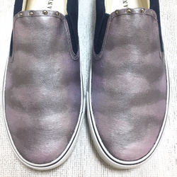 りえぽん様専用オーダーページ"metallic cloud"(metallic purple × navy) 5枚目の画像