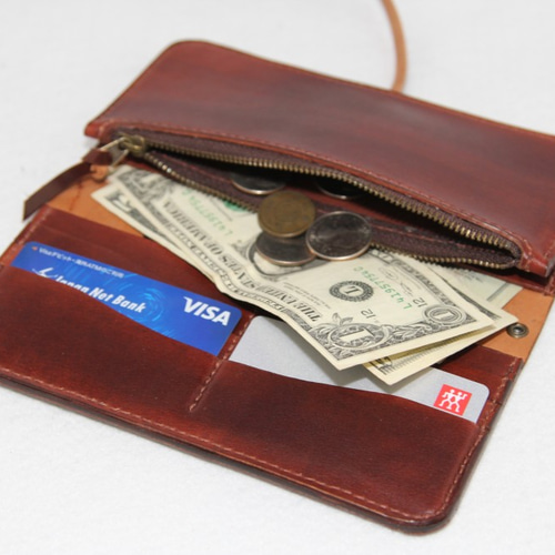 シェル　コードバン　HORWEEN社　長財布　バーガンディ　お札入れ HORWEEN シェルコードバン 長財布 バーガンディ | CUERO