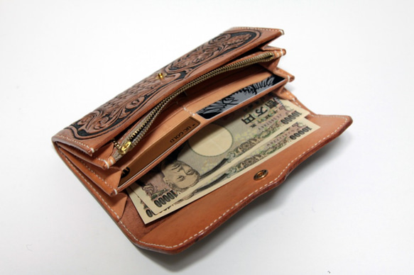 栃木レザー ロングウォレット (9色) 