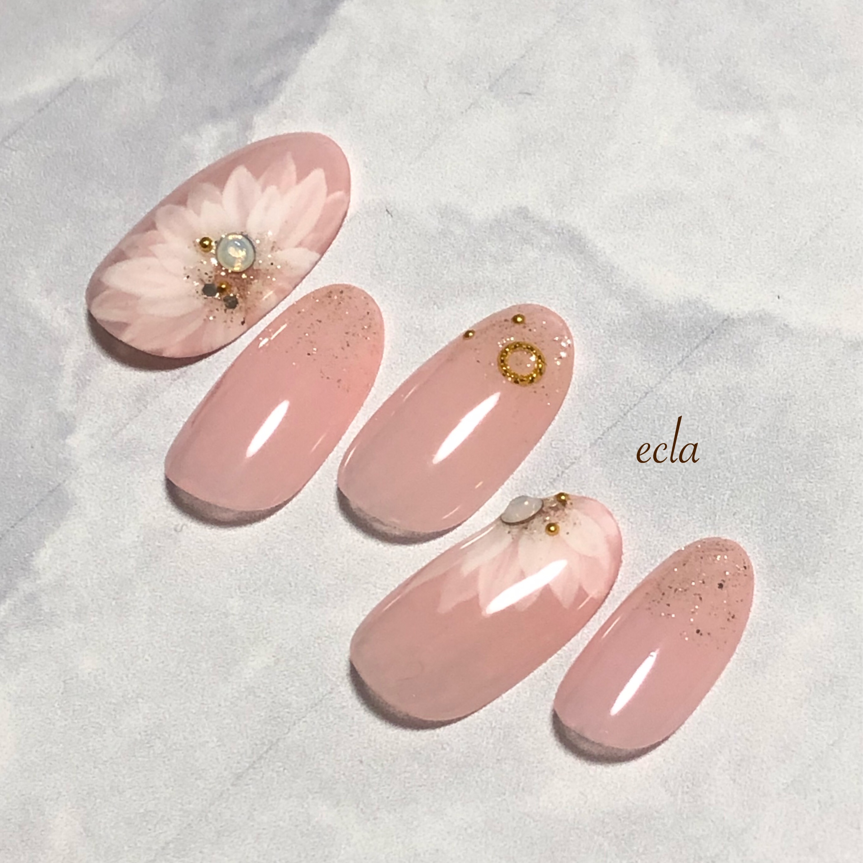 GOLD  ダウンコンフォーター ピンク 花柄 GOLD GOOSE ダウンコンフォーター ピンク 花柄