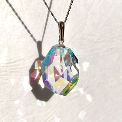ダイクロガラスペンダント “オーロラの結氷” 03 ネックレス