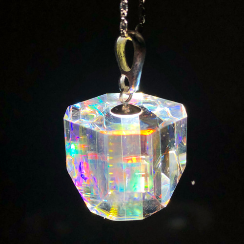 Glass Studio Hand ダイクロガラスペンダント‐オーロラの結氷‐ ダイクロガラスペンダント “オーロラの結氷” ネックレス