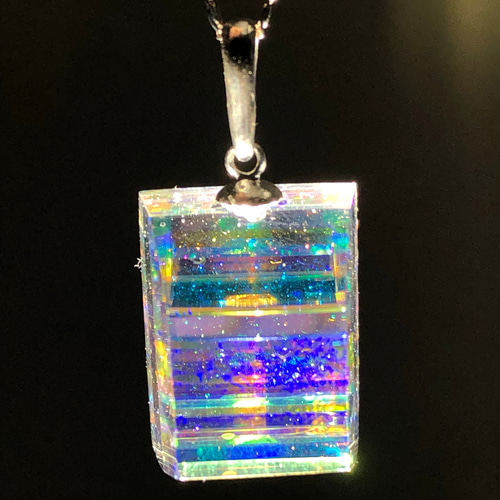 Hand ダイクロガラスペンダント‐オーロラの結氷‐ Studio Glass