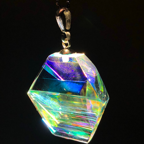 Glass Studio Hand ダイクロガラスペンダント‐オーロラの結氷‐ ダイクロガラスペンダント “オーロラの結氷” ネックレス