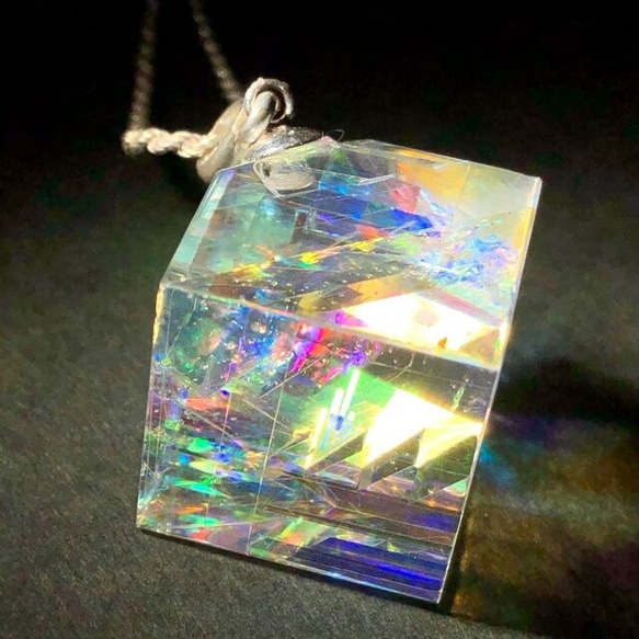 CUBE - 003 ダイクロガラスペンダント ネックレス・ペンダント glass 