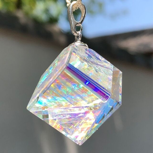 CUBE - 004 ダイクロガラスペンダント ネックレス・ペンダント glass 