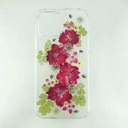 【ほぼ全機種対応スマホケース❁】押し花スマホケース NO.801 押し花＆レジン iPhone/Xperia他 3枚目の画像