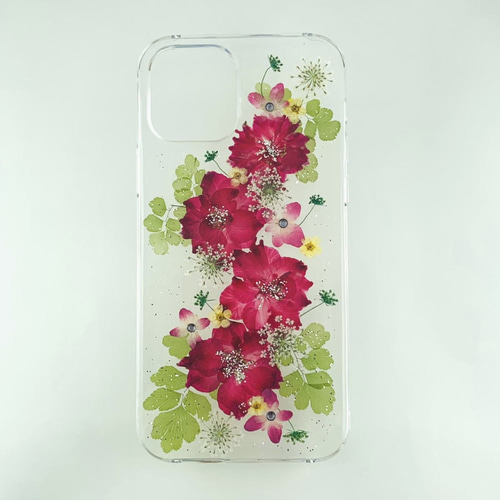 ほぼ全機種対応スマホケース❁】押し花スマホケース NO.801
