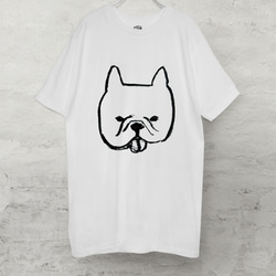 法國鬥牛犬　T恤（白）　犬 第1張的照片