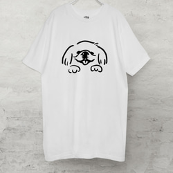 NEW ペキニーズ（ホワイト）Tシャツ　犬 1枚目の画像