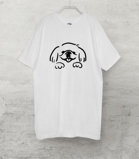 NEW ペキニーズ（ホワイト）Tシャツ　犬 1枚目の画像