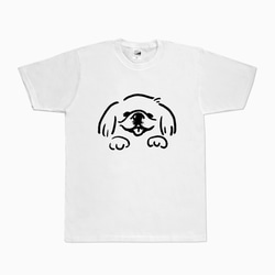 NEW ペキニーズ（ホワイト）Tシャツ　犬 2枚目の画像