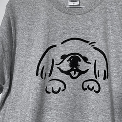 NEW ペキニーズ（ホワイト）Tシャツ　犬 3枚目の画像