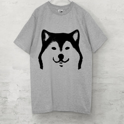 柴犬　T恤（灰） 第1張的照片