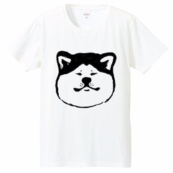 秋田犬 Tシャツ （ホワイト） 犬 Tシャツ せいこせんせい 通販 3327943