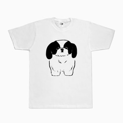 シーズー 　Tシャツ（ホワイト）犬 2枚目の画像