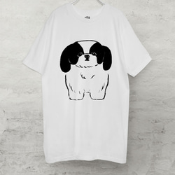 シーズー 　Tシャツ（ホワイト）犬 1枚目の画像